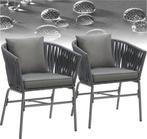 2dekans | tectake® Tuinstoel, set van 2, metalen, Tuin en Terras, Ophalen of Verzenden, Zo goed als nieuw