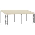vidaXL Wandprieel 3x6 m stof crèmekleurig, Tuin en Terras, Verzenden, Nieuw