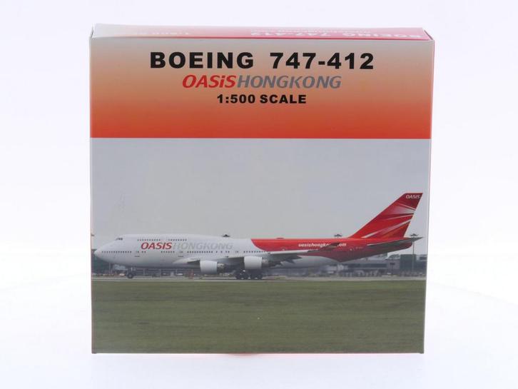 Schaal 1:500 NetModels BLFA500 Oasis Hong Kong Boeing 747..., Hobby en Vrije tijd, Modelbouw | Vliegtuigen en Helikopters, Gebruikt