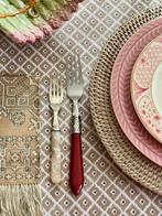APRIL Ikat-stijl Ottomanen mantel voor brede tafels. -