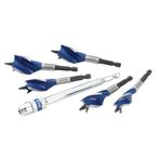 6X Blue Groove houtboren set 5 boren 16-25mm + extensie, Verzenden, Nieuw