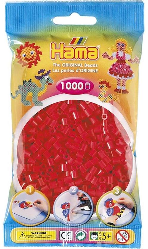 Hama - Strijkkralen Rood (1000 stuks) | Hama - Hobby, Hobby en Vrije tijd, Knutselen, Nieuw, Verzenden