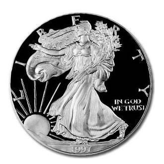 American Silver Eagle  1 oz - 1997 Proof, Postzegels en Munten, Munten | Amerika, Midden-Amerika, Losse munt, Zilver, Verzenden
