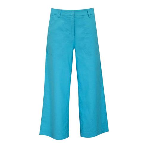 Cambio • wijde linnen pantalon Max • 36, Kleding | Dames, Broeken en Pantalons, Blauw, Nieuw, Maat 36 (S), Verzenden