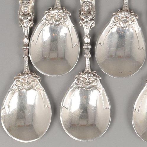 Thomas Callow & Son Ltd, Theelepel Apostelen - Koffielepel, Antiek en Kunst, Antiek | Goud en Zilver