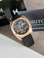 Heritor - Elliott Automatic Skeletonized - Rose Gold/Black -, Nieuw