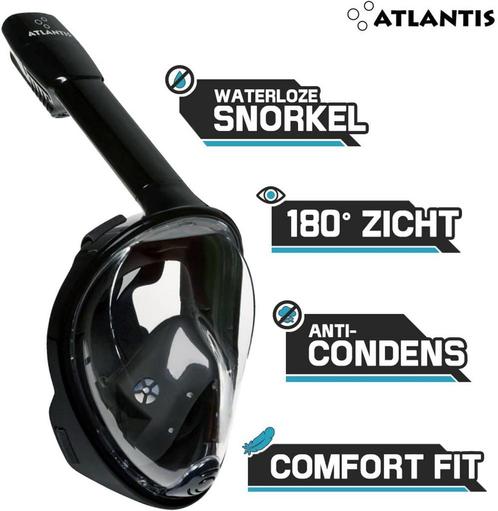 Atlantis Snorkelmasker - Duikbril - Snorkel - Snorkelset -, Watersport en Boten, Duiken, Nieuw, Ophalen of Verzenden