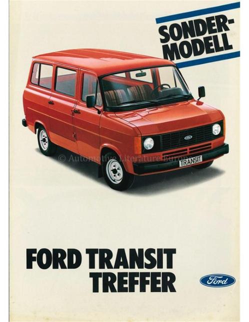 1982 FORD TRANSIT TREFFER BROCHURE DUITS, Boeken, Auto's | Folders en Tijdschriften, Ford