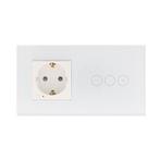 Rome Touch wit-glas LED dimmer en smart stopcontac, Hobby en Vrije tijd, Elektronica-componenten, Ophalen of Verzenden, Nieuw