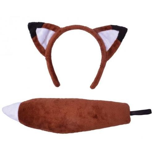 Pluche vos verkleed setje - Verkleedsetjes, Hobby en Vrije tijd, Feestartikelen, Ophalen of Verzenden