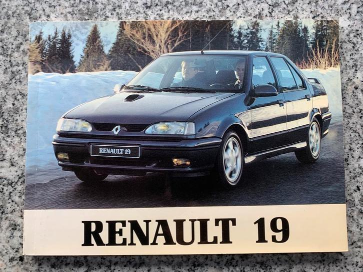 Renault 19 – handleiding/instructieboekje, Boeken, Auto's | Boeken, Gelezen, Renault, Verzenden
