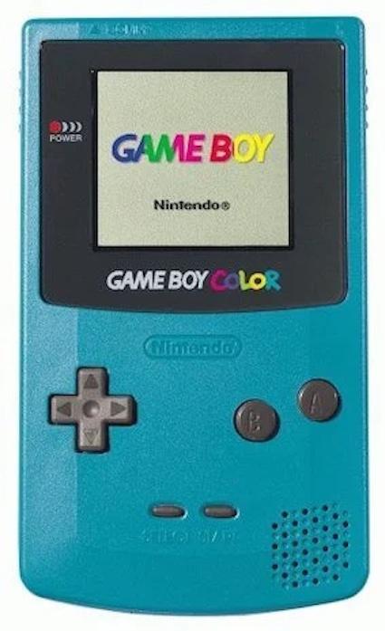 Nintendo Game Boy Color Teal (Nette Staat & Krasvrij Sche..., Spelcomputers en Games, Spelcomputers | Nintendo Game Boy, Zo goed als nieuw