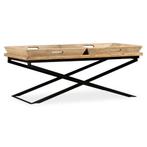 vidaXL Salontafel 110x55x42 cm massief mangohout, 100 tot 150 cm, Verzenden, Nieuw, 50 tot 100 cm