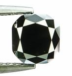 Diamant - 1.17 ct - Gewijzigd Briljant - Natural Fancy Black, Sieraden, Tassen en Uiterlijk, Edelstenen, Nieuw