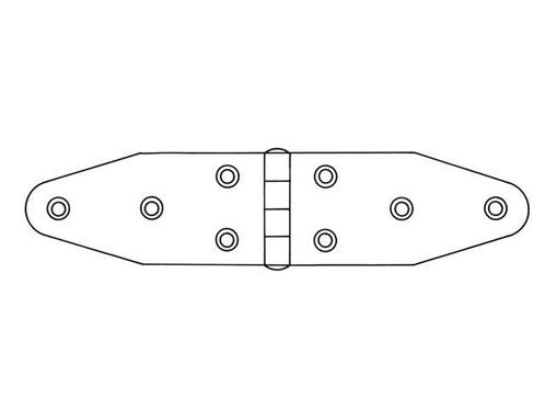 Talamex Scharnier  40 x 180 mm, Watersport en Boten, Rubberboten, Nieuw, Overige merken, Overige materialen, Ophalen of Verzenden