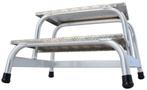 Opstapje - Opstap kruk - 2 treden - aluminium - 63x68x40 cm, Ophalen of Verzenden, Nieuw