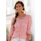 Lascana Crêpe-blouse met geborduurde oogjes,, Verzenden, Nieuw
