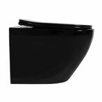 REA Rimless wandcloset - Diepspoel - Glans zwart - Softcl..., Ophalen of Verzenden, Nieuw