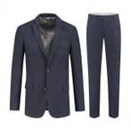 Pak ruit stretch blauw Maat 46 - Heren Kostuums
