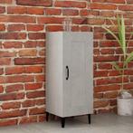 vidaXL Dressoir 34,5x34x90 cm bewerkt hout betongrijs, Minder dan 50 cm, Verzenden, Nieuw, 25 tot 50 cm