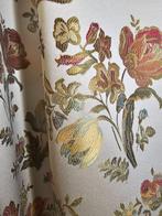 600x280cm!! San Leucio bloemenstof in champagnekleur -