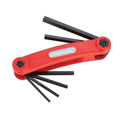 Silverline Zeskantsleutelset - Chroom Vanadium - 7-delig..., Doe-het-zelf en Verbouw, Gereedschap | Handgereedschap, Nieuw, Ophalen of Verzenden