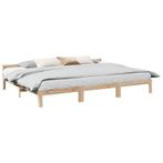 vidaXL Bedframe Family zonder matras 240x200 cm massief, Bruin, Verzenden, Hout, Nieuw