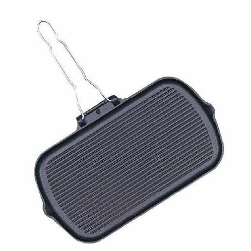 Gietijzeren grillplaat - 38x23cm, Zakelijke goederen, Horeca | Keukenapparatuur, Nieuw in verpakking, Verzenden