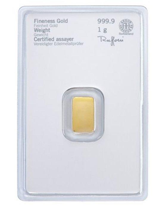 1 gram - Goud - Heraeus, Germany (Zonder Minimumprijs), Postzegels en Munten, Edelmetalen en Baren