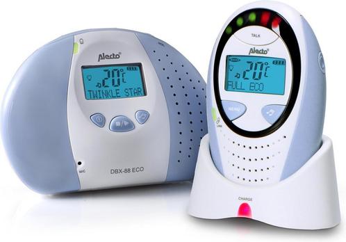 Alecto DBX-88 ECO - Full Eco DECT babyfoon met display -, Kinderen en Baby's, Babyfoons, Verzenden