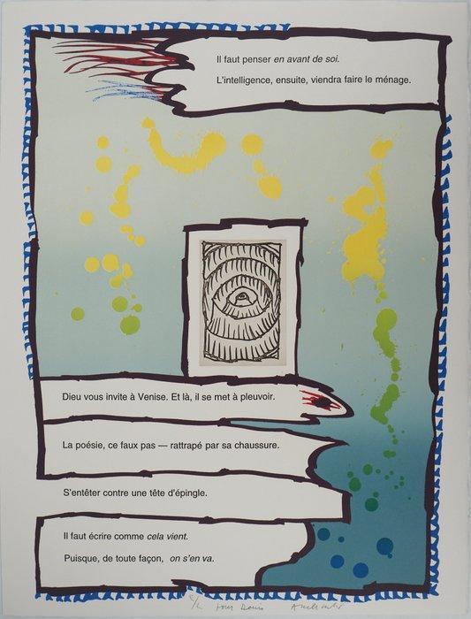 Pierre Alechinsky (1927) - Paysage surréaliste : Colisée, Antiek en Kunst, Antiek | Overige Antiek