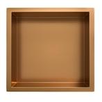 Inbouwnis Wiesbaden Novi 30x30x10cm Geborsteld Brons Koper, Doe-het-zelf en Verbouw, Sanitair, Ophalen of Verzenden, Nieuw, Bad
