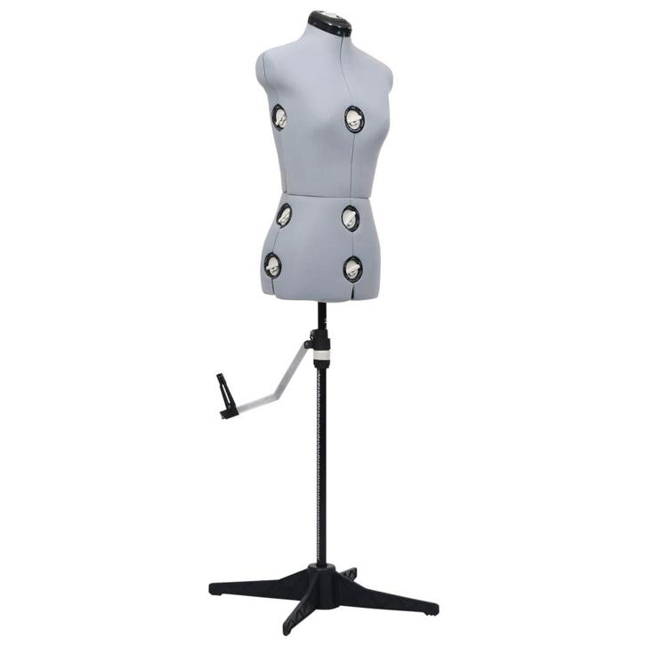vidaXL Paspop verstelbaar vrouw maat 33-40 S grijs, Kleding | Dames, Kledinghangers, Nieuw, Verzenden