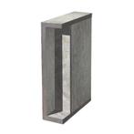 Beton grijs zijkant element recht voor Excentric Toonbank