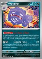 Weezing 110/165 holo pokemon 151, Ophalen of Verzenden, Nieuw, Losse kaart, Foil
