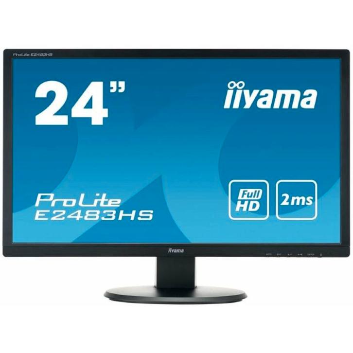 iiyama ProLite E2483HS - 24 inch - 1920x1080 - DVI - HDMI -, Computers en Software, Monitoren, Nieuw, Verzenden
