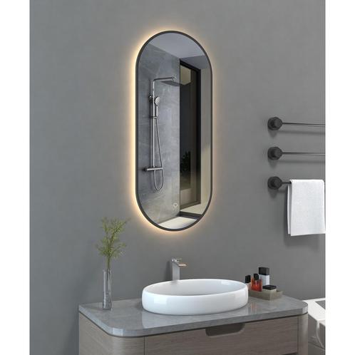 BWS Badkamerspiegel | Spark Kenar | Ovaal | 38x90cm | Mat, Doe-het-zelf en Verbouw, Sanitair, Bad, Nieuw, Ophalen of Verzenden