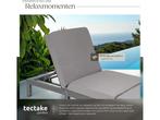 Tectake® Luxe wicker tuinligstoel - 5 verstelbare, Tuin en Terras, Verzenden, Nieuw