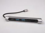 HOPDAY USB C Hub | 6 in 1 USB C Adapter | MacBook Air/Pro, Nieuw, Verzenden