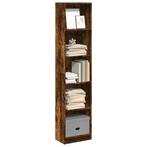 vidaXL Boekenkast 40x24x176 cm bewerkt hout gerookt, Huis en Inrichting, Kasten | Boekenkasten, Verzenden, Nieuw, Overige houtsoorten