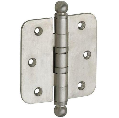 Kogellagerscharnier 76x76 ronde hoek bol mat nikkel ongelakt, Doe-het-zelf en Verbouw, Hang- en Sluitwerk, Nieuw, Ophalen of Verzenden