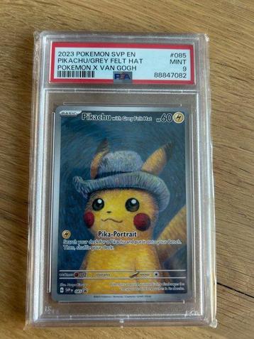 Pokémon Graded card - Pikachu, van gogh - PSA 9