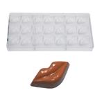 Bonbonvorm Chocolate World Lippen Facet (21x) 42x21x15mm, Hobby en Vrije tijd, Taarten en Cupcakes maken, Verzenden, Nieuw