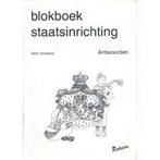 Kinheim Antwoorden Blokboek Staatsinrichting groep 7-8, Verzenden, Nieuw