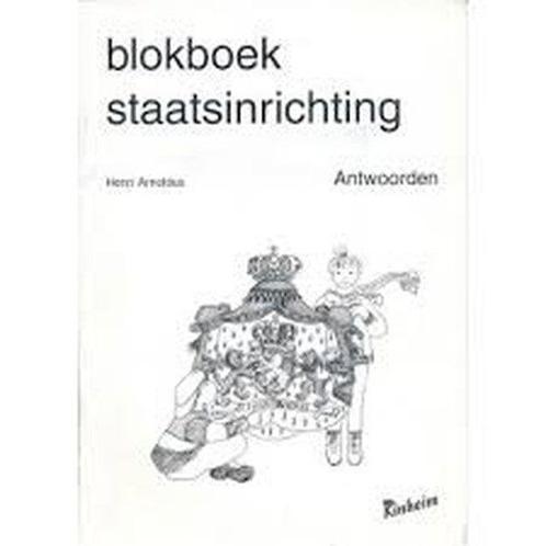 Kinheim Antwoorden Blokboek Staatsinrichting groep 7-8, Boeken, Schoolboeken, Nieuw, Verzenden