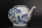 Theepot - Porselein - Kangxi - Blauw en wit