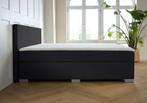 ACTIE! Boxspring Barcelona 140 200 Zwart, Verzenden, Zwart, Nieuw, 140 cm