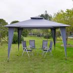 TRUUSK Outsunny Pavillon Partyzelt Doppeldach 3,45x3,45m Met, Tuin en Terras, Verzenden, Nieuw