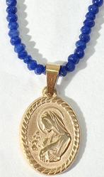 Medaille van de Maagd Maria en Saffierenhalsketting -, Antiek en Kunst
