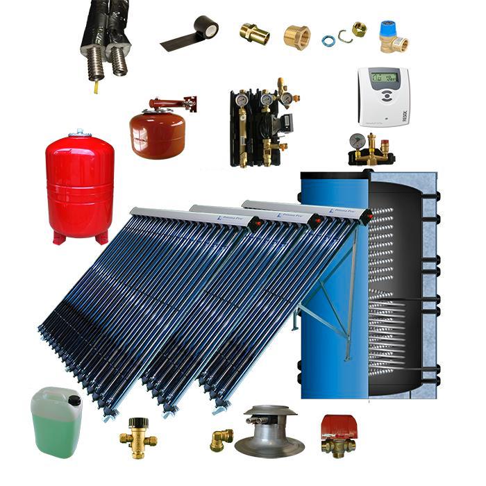 CV verwarming en tapwater zonneboiler 800L+ 3x Prisma Pro 18, Doe-het-zelf en Verbouw, Geisers en Boilers, Verzenden